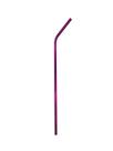 Canudo de Inox Extra Longo Curvo
