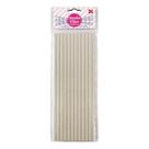 Canudo de Papel Branco 6mmx200mm - 4328 - 12 unidades