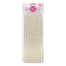 Canudo de Papel Branco C/ Poá Dourado Laminado Metalizado 6mmx200mm - 4349 - 12 unidades Canudo de Papel Branco C/ Poá Dourado Laminado Metalizado 6mmx200mm - 4349 - 12 unidades
