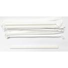 Canudo de Papel Branco Jumbo Embalados um a um 10mm Cx c/ 1000un Glu Glu