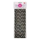 Canudo de Papel Preto com Estrelas Branca 6mmx200mm - 4330 - 12 unidades Canudo de Papel Preto com Estrelas Branca 6mmx200mm - 4330 - 12 unidades