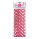 Canudo de Papel Rosa Pink com Coração Branco 6mmx200mm - 4364 - 12 unidades Canudo de Papel Rosa Pink com Coração Branco 6mmx200mm - 4364 - 12 unidades