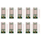 Canudo Ecologico Papel Branco e Vermelho embalado individualmente 10 caixas com 100un Talge Eco