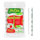 Canudo Milk Shake C/100 unid Bio Strawplast 8mm Transparente