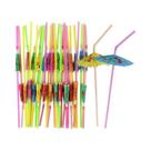 Canudos de Abacaxi e Flamingo - 25 Peças para Festa Tropical