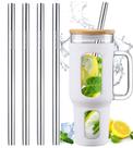 Canudos de aço inoxidável de 12,3 cm para Stanley 1.2L e Simple Modern
