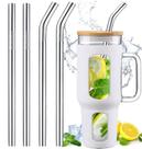 Canudos de aço inoxidável de 12,3 cm para Stanley 1.2L e Simple Modern