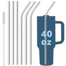 Canudos de aço inoxidável Sun3drucker para copo Stanley 40 oz