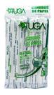 canudos de papel tuga milk shake 100un