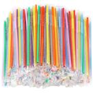 Canudos de plástico descartáveis 500 unidades - 26 cm Tecbeauty