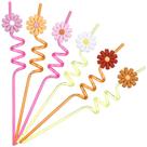 Canudos para beber Uiifan Plastic Flower Daisy 24 unidades Canudos para beber Uiifan Plastic Flower Daisy 24 unidades
