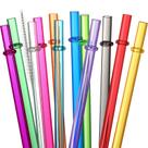 Canudos reutilizáveis VITEVER 24 unidades com 4 pincéis Tritan de 27 cm de comprimento