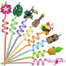 Canudos WHYMEO Hawaiian Luau 27 cm, pacote com 24