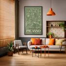 Canvas Picasso Arte Abstrata de Rostos 90x60cm Mold Branca Canvas Picasso Arte Abstrata de Rostos 90x60cm Mold Branca