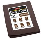 Canvas Tarp Mytee Products, marrom escuro, 7 pés x 9 pés, resistente à água