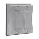 Capa à prova de intempéries para interruptor de 2 módulos BELL 5127-0 cinza Capa à prova de intempéries para interruptor de 2 módulos BELL 5127-0 cinza