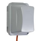 Capa à prova de intempéries para tomada TayMac MM710G, profundidade de 12 cm