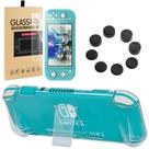 Capa Acrilica Nintendo Switch Lite+ Pelicula Vidro+ 8 Grips Capa Acrilica Nintendo Switch Lite+ Pelicula Vidro+ 8 Grips