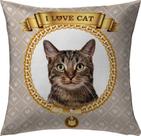 Capa Almofada 50x50 Gato Pet Cat C