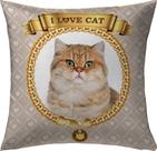 Capa Almofada 50x50 Gato Pet Cat O