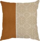Capa Almofada 50x50 Linho e Aplique material sintético Ecológico Ikat Bege C Capa Almofada 50x50 Linho e Aplique material sintético Ecológico Ikat Bege C