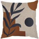 Capa Almofada 50x50 Linho Minimalist Leaves B