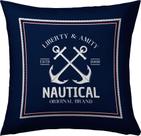 Capa Almofada 50x50 Nautical Blue C Capa Almofada 50x50 Nautical Blue C