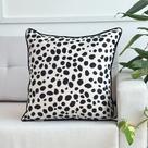 Capa Almofada Animal Print Onça em Linhão Crú 45x45