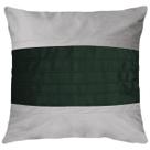 Capa Almofada De Veludo Macia Luxuosa Drapeada Bicolor 45x45