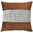 Capa Almofada De Veludo Macia Luxuosa Faixa Drapeada 45x45