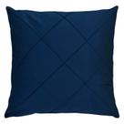 Capa Almofada Decorativa Veludo Premium Drapeado Azul 50x50