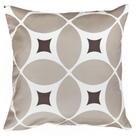 Capa Almofada Estampa Geometria Bege Sala Sofá Cama 45x45 Capa Almofada Estampa Geometria Bege Sala Sofá Cama 45x45