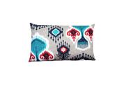 Capa Almofada Retangular 30 x 50 Tecido Algodão Estampa Étnica Cor Azul Nallu Decor Capa Almofada Retangular 30 x 50 Tecido Algodão Estampa Étnica Cor Azul Nallu Decor