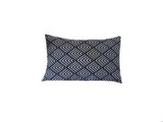 Capa Almofada Retangular 30x50 Tecido Jacquard Preto e Cinza Capa Almofada Retangular 30x50 Tecido Jacquard Preto e Cinza