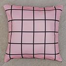Capa Almofada Sarja Geométrica Rosa Sofá Cama 45x45 Capa Almofada Sarja Geométrica Rosa Sofá Cama 45x45