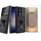 Capa Anel Para Samsung Galaxy S25 Ultra + Pelicula Hidrogel
