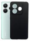 Capa Anti Impacto Aveludada Preta Para Redmi Note 14 5g