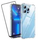 Capa Anti Impacto Compatível iPhone 13 + Película 3D Vidro Temperado 9H