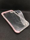 Capa anti-impacto em silicone com alça compatível com apple iphone xr (tela: 6.1") (4g) cor:transparente borda rosa clar