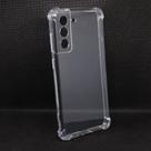 Capa anti-impacto em silicone compatível com samsung galaxy s21 fe (tela: 6.4") (5g) cor:transparente