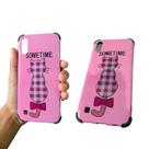 Capa anti-impacto em tpu com desenho compatível com samsung galaxy a10 / m10 (tela: 6.2") (4g) cor:rosa / desenho gata