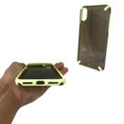 Capa anti-impacto em tpu compatível com apple iphone x / xs (tela: 5.8") (4g) cor:fumê / borda amarela Capa anti-impacto em tpu compatível com apple iphone x / xs (tela: 5.8") (4g) cor:fumê / borda amarela