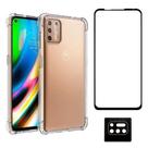 Capa Anti Impacto Moto G9 Plus + Película Vidro 3D + Película de Câmera Capa Anti Impacto Moto G9 Plus + Película Vidro 3D + Película de Câmera