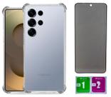 Capa Anti Impacto Para Galaxy S25 Ultra + Pelicula Privacidade