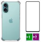 Capa Anti Impacto Para Iphone 16 Plus + Pelicula Vidro 3d Capa Anti Impacto Para Iphone 16 Plus + Pelicula Vidro 3d