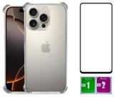 Capa Anti Impacto Para Iphone 16 Pro Max + Pelicula Vidro 3d