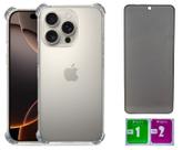 Capa Anti Impacto Para Iphone 16 Pro + Pelicula Privacidade