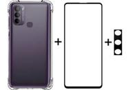 Capa Anti Impacto + Película de Vidro 3D + Película Câmera Para Moto G31