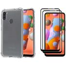 Capa Anti Impacto + Película De Vidro 3d Samsung Galaxy A11 M11