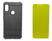 Capa Anti Impacto Preta Para Redmi Note 6 Pro + Pelicula Gel Capa Anti Impacto Preta Para Redmi Note 6 Pro + Pelicula Gel